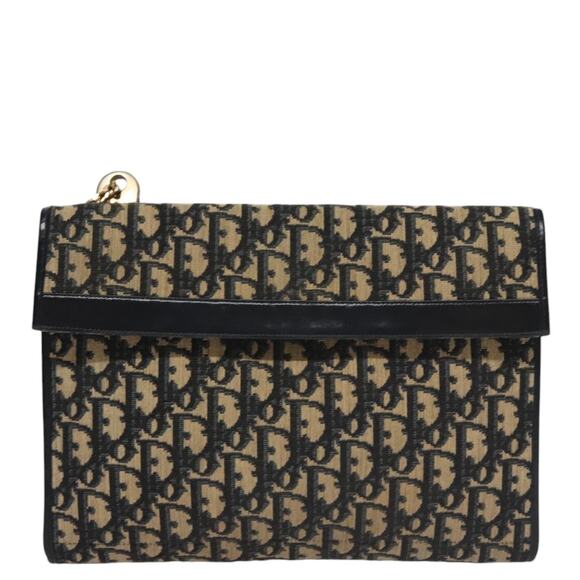 DIOR Trotter Canvas Shoulder Bag Navy - Picture 2 of 12